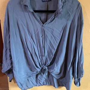 Brandy Melville blue grey top